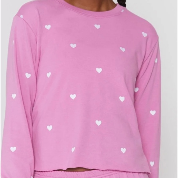 NWT Spiritual Gangster 2 pc Hearts sweatshirt and pants XS/S Happy Valentine’s - Picture 2 of 10